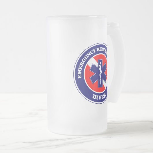 ERT Diver Mattglas Bierglas (VorderseiteRechts)