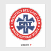 ERT-Notfallteam Aufkleber (Blatt)