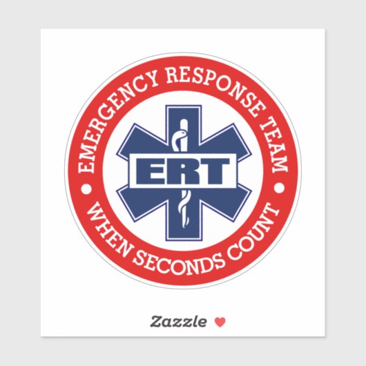 ERT-Notfallteam Aufkleber (Blatt)