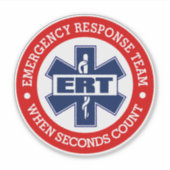 ERT-Notfallteam Aufkleber (Vorderseite)