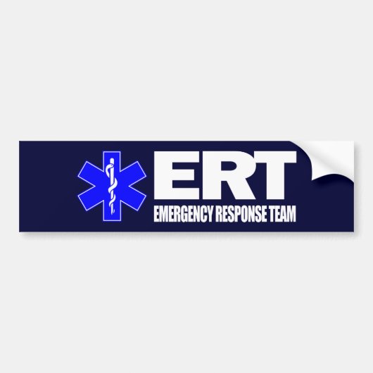 ERT - Notfallteam Autoaufkleber (Vorne)