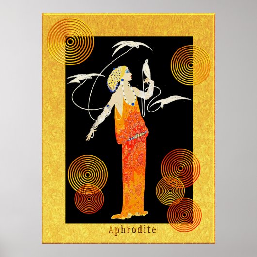 ERTE Aphrodite (künstlich verändert) Poster (Vorne)