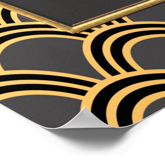 ERTE Art Deco Three Ladys Poster (Ecke)