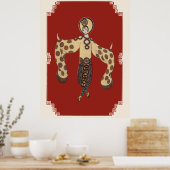 Erté - Asian Princess Suite, Bamboo Poster (Küche)