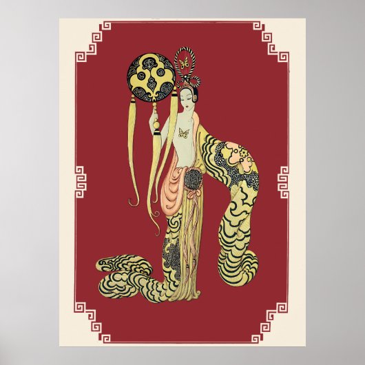Erté - Asian Princess Suite, Bamboo Poster (Vorne)