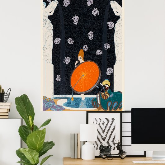 Erté - Bad des Marquise, 1980 Poster (Heimbüro)