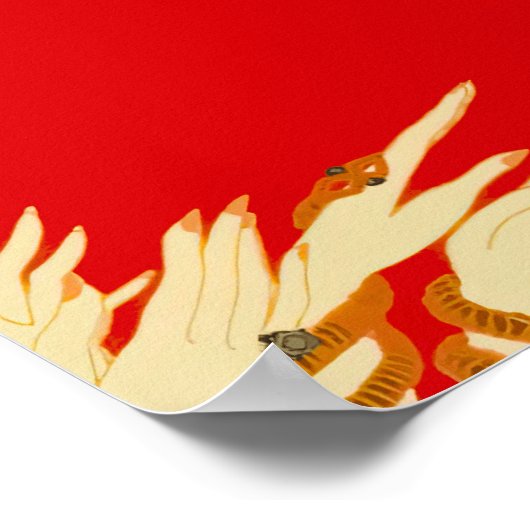 Erté - Beifall Poster (Ecke)