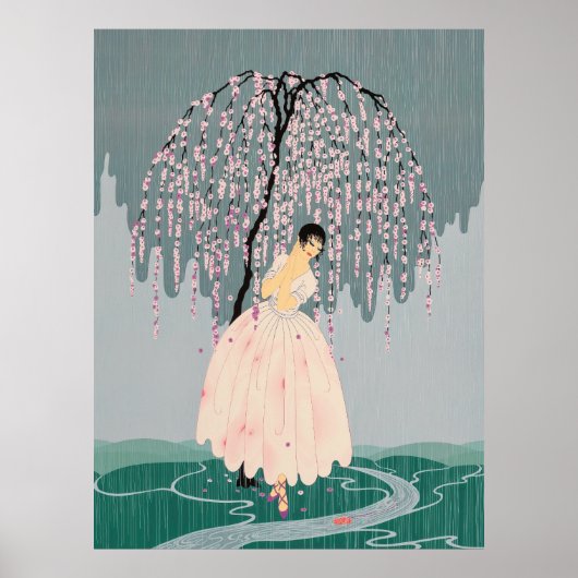 Erté - Blossom Umbrella Poster (Vorne)