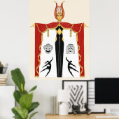 Erté - Broadway's in Mode Poster (Heimbüro)