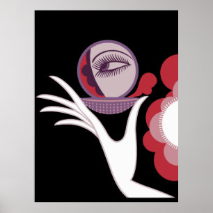 Erté - Compact Vanities, 1974 [schwarz] Poster