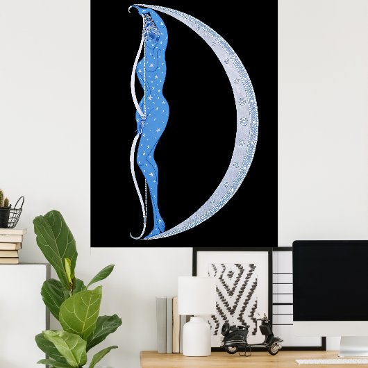 Erté - Der Buchstabe D aus der Alphabet Suite, 197 Poster (Heimbüro)