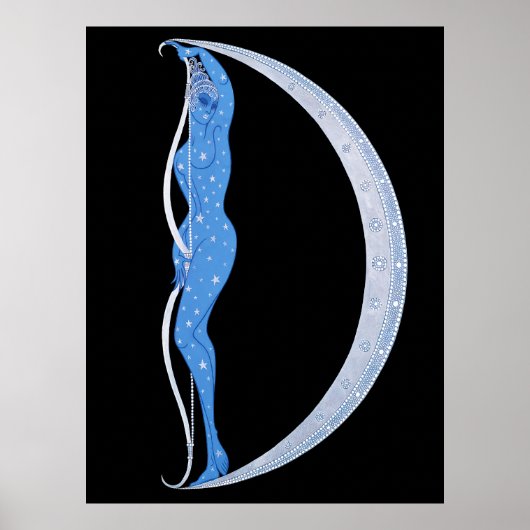 Erté - Der Buchstabe D aus der Alphabet Suite, 197 Poster (Vorne)