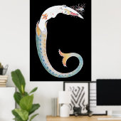 Erté - Der Buchstabe G aus der Alphabet Suite, 197 Poster (Heimbüro)