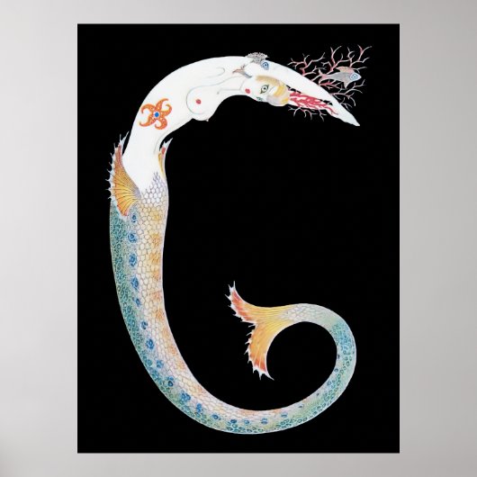 Erté - Der Buchstabe G aus der Alphabet Suite, 197 Poster (Vorne)