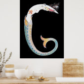 Erté - Der Buchstabe G aus der Alphabet Suite, 197 Poster (Küche)