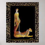 Erte - Die Leopardendame Poster<br><div class="desc">Wenn Sie sich für den Download entscheiden, macht Ihr Walgreen Store Platinenplakate aus Ihrem Download in verschiedene Größen und in verschiedenen Texturen zu einem sehr guten Preis. Manchmal mit einem Rabatt. Ein Tipp von meinem US-Freund. Für Großbritannien siehe "Digital Printing" online. Ich habe dieses Erte-Gemälde "Die Leopardendame" genannt, das Bild...</div>