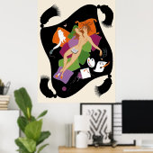 Erté - Die Sieben Todsöhne Suite, Sloth Poster (Heimbüro)