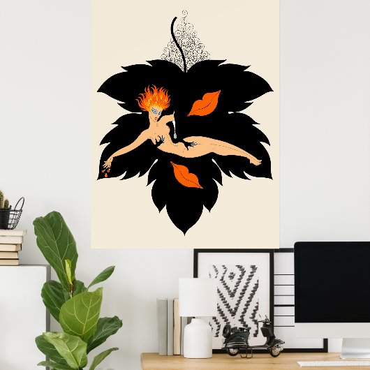 Erté - Die Sieben Todsöhner-Suite, Lust Poster (Heimbüro)