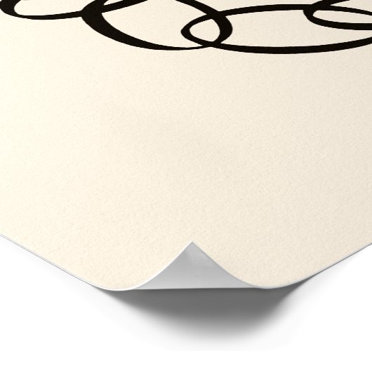 Erté - Die Zahlensuite, die Nummer 0 Poster (Ecke)