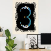 Erté - Die Zahlensuite, die Nummer 3 Poster (Heimbüro)
