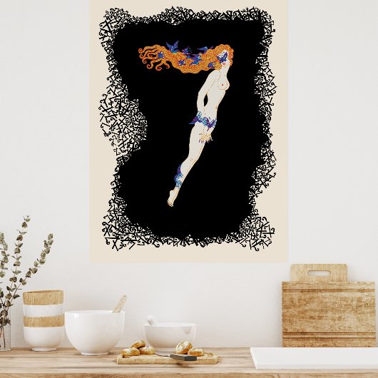 Erté - Die Zahlensuite, die Nummer 7 Poster (Küche)