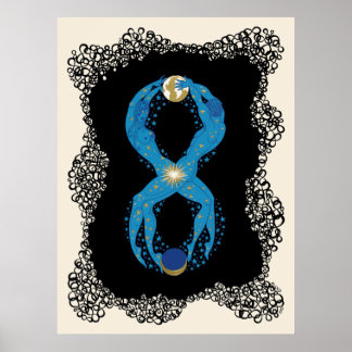 Erté - Die Zahlensuite, die Nummer 8 Poster