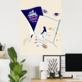 Erté - Die Zodiac Suite, Gemini Poster (Heimbüro)