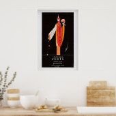 Erté Exhibition Poster  Vintage Art Deco Print 1 (Küche)