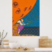 Erté - Fall Poster (Küche)