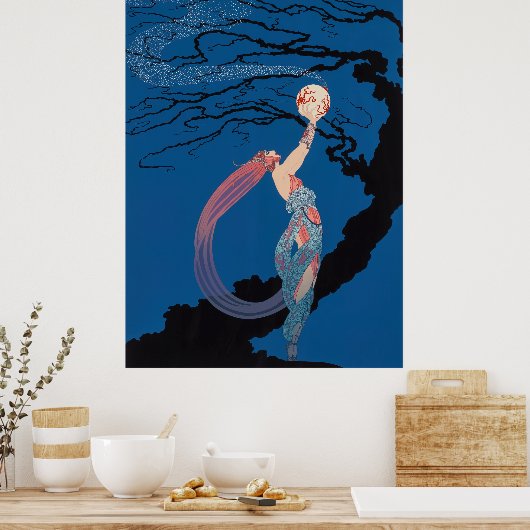 Erté - Fireflies Poster (Küche)