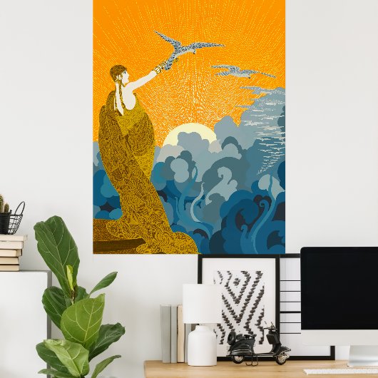 Erté - Flüge des Sieges Poster (Heimbüro)