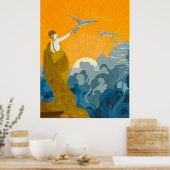 Erté - Flüge des Sieges Poster (Küche)