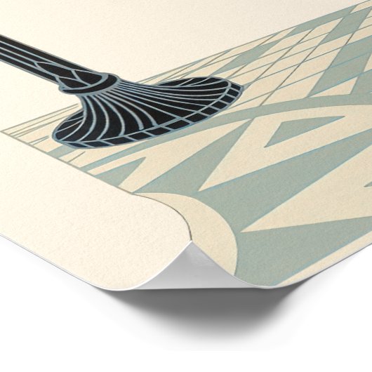 Erté - Frau und Satyr Poster (Ecke)