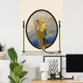 Erté - Frau und Satyr Poster (Heimbüro)