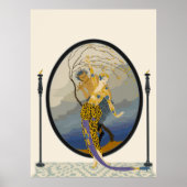 Erté - Frau und Satyr Poster (Vorne)