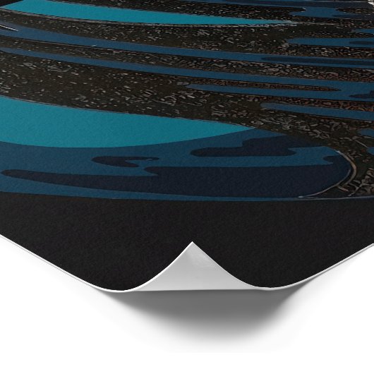 Erté - Freiheitsstatue (Nacht) Poster (Ecke)