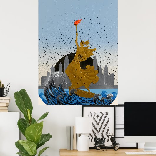 Erté - Freiheitsstatue (Tag) Poster (Heimbüro)