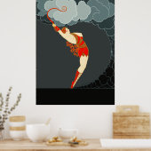 Erté - In der Theater-Suite der Tänzer Poster (Küche)