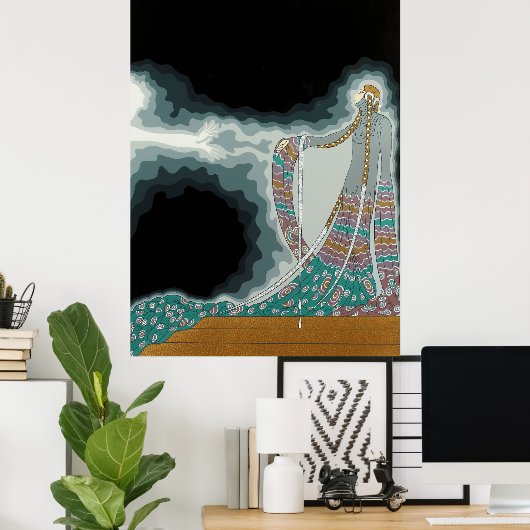 Erté - In der Theater-Suite Melisande Poster (Heimbüro)