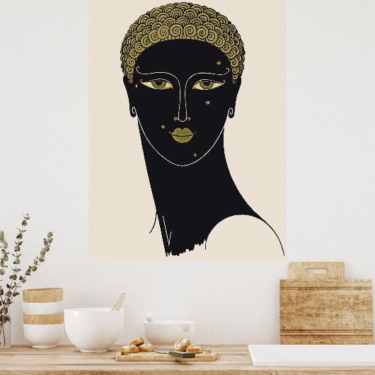 Erté - Königin von Sheba Poster (Küche)