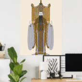 Erté - Kostümgestaltung für ein Mandarin, Aladin Poster (Heimbüro)