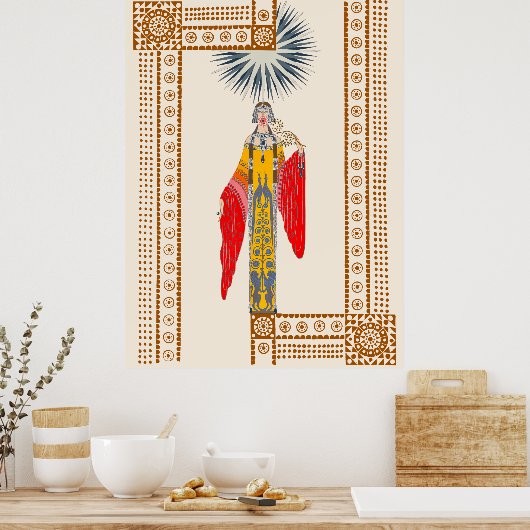 Erté - La Princess Lointaine Poster (Küche)