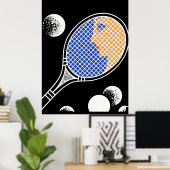 Erté - Liebe- und Tennissuite, Tennis Poster (Heimbüro)