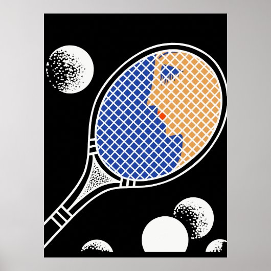 Erté - Liebe- und Tennissuite, Tennis Poster (Vorne)