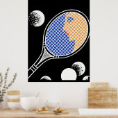 Erté - Liebe- und Tennissuite, Tennis Poster (Küche)