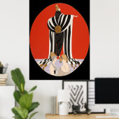 Erté - Monaco [Nachtversion] Poster (Heimbüro)