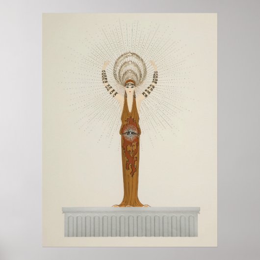 Erté - Myths Suite, Diana Poster (Vorne)