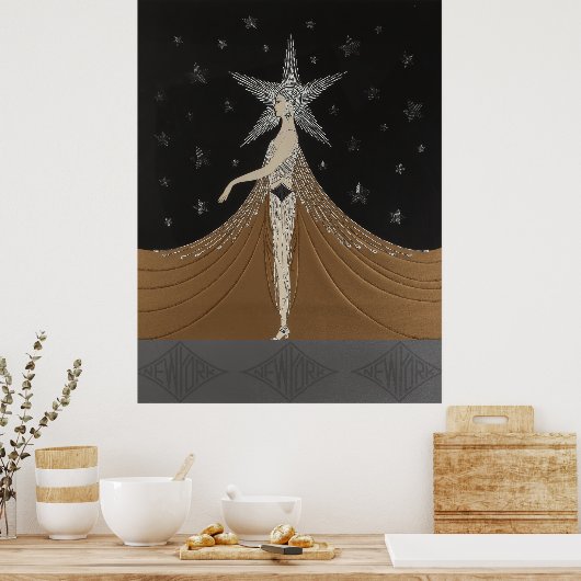 Erté - New York New York Poster (Küche)