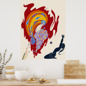 Erté - Orientalische Geschichte Poster (Küche)