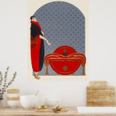 Erté - Smarald Eyes Poster (Küche)